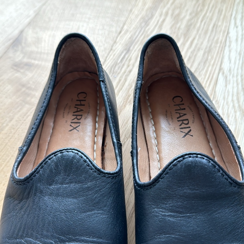 Artisanal, Hand Made, Comfiest Shoes Ever! Charix Black Slip On Shows (size 7) - Picture 5 of 11